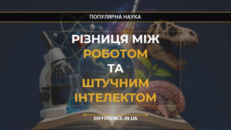 Різниця між Роботом та Штучним Інтелектом