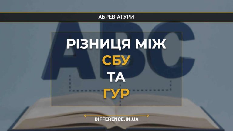 Різниця між СБУ та ГУР