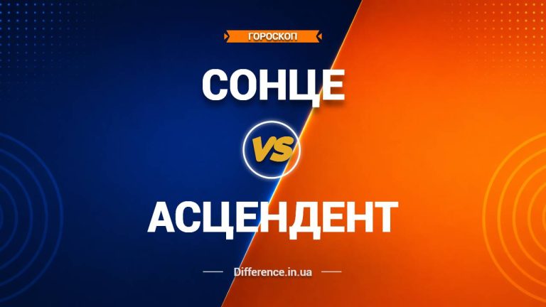 Різниця між Сонцем та Асцендентом