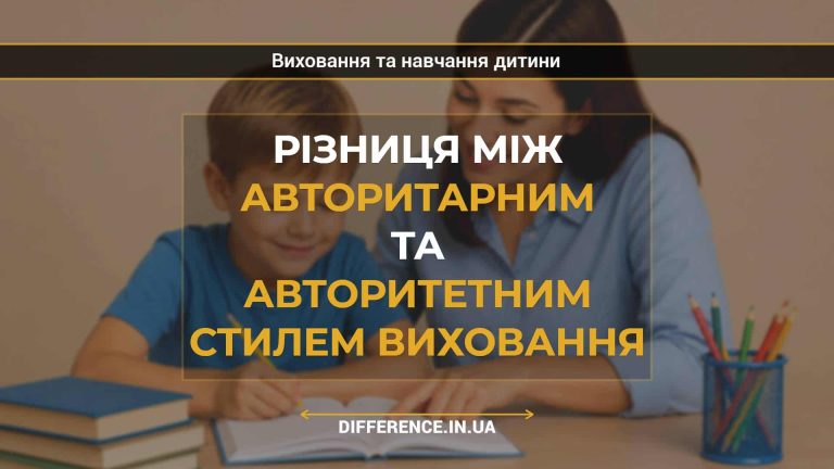 Різниця між авторитарним та авторитетним стилем виховання