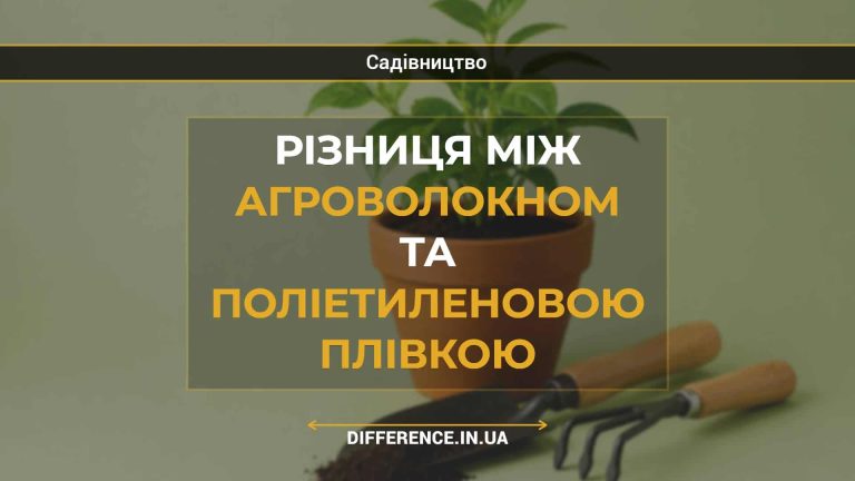 Різниця між агроволокном та поліетиленовою плівкою