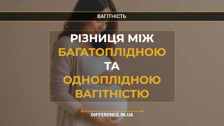 Різниця між багатоплідною та одноплідною вагітністю