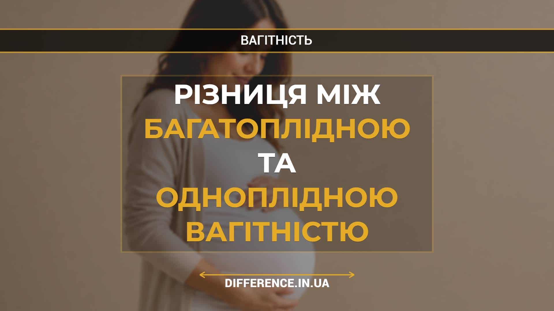 Різниця між багатоплідною та одноплідною вагітністю