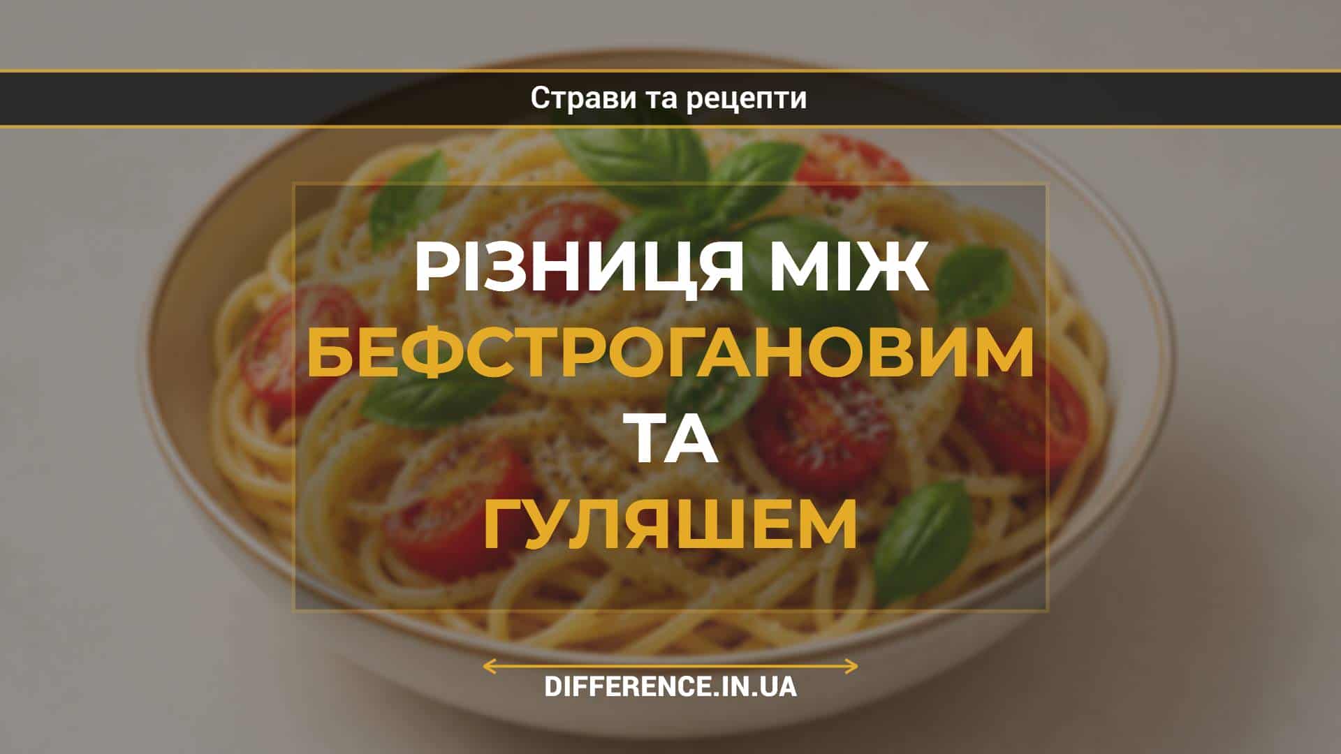 Різниця між бефстрогановим та гуляшем