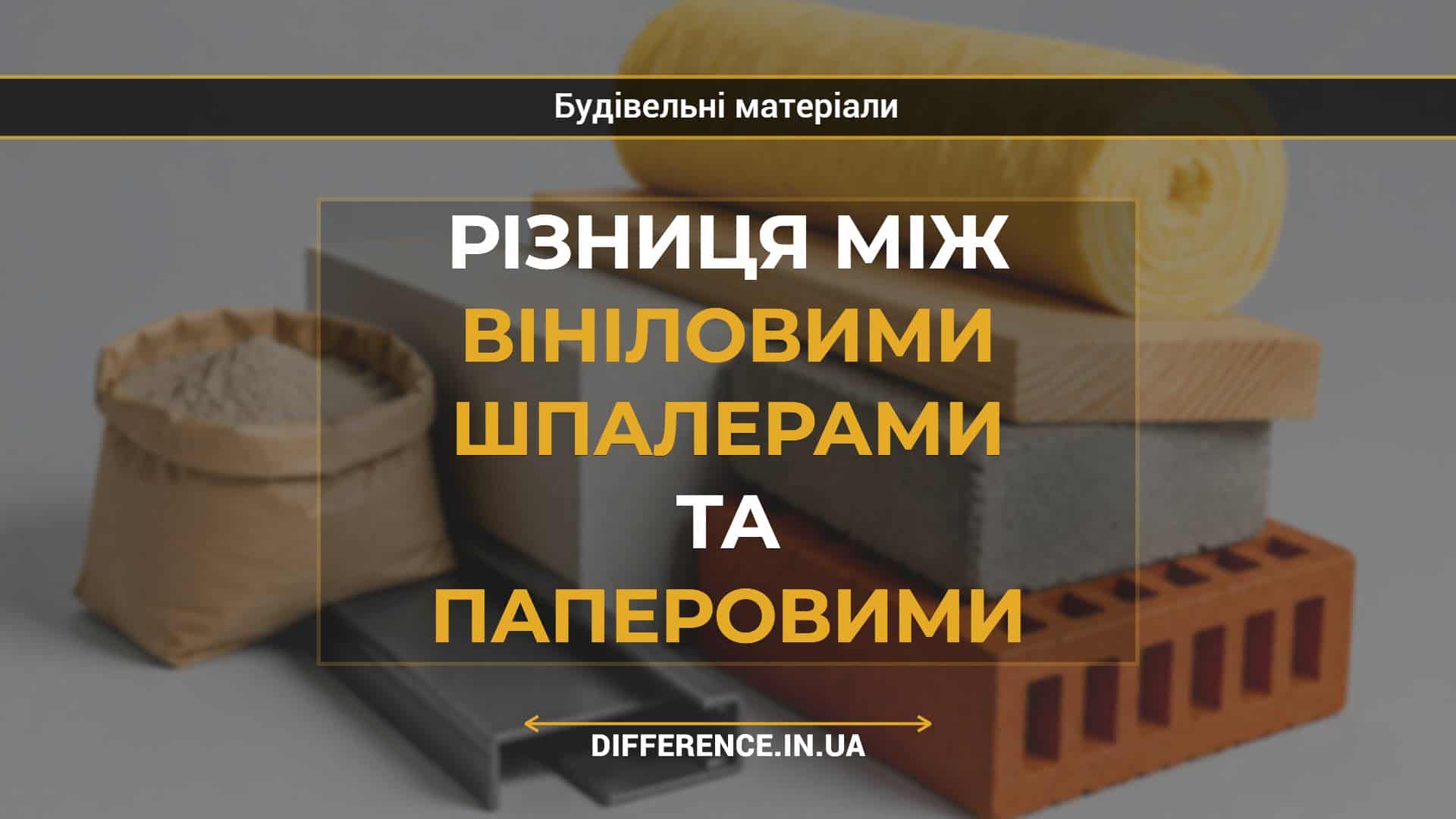 Різниця між вініловими шпалерами та паперовими