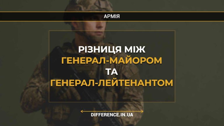 Різниця між генерал-майором та генерал-лейтенантом