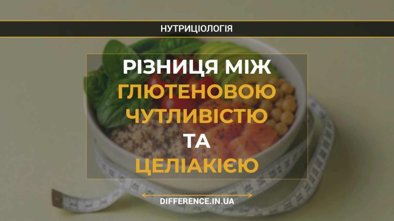 Різниця між глютеновою чутливістю та целіакією (1)