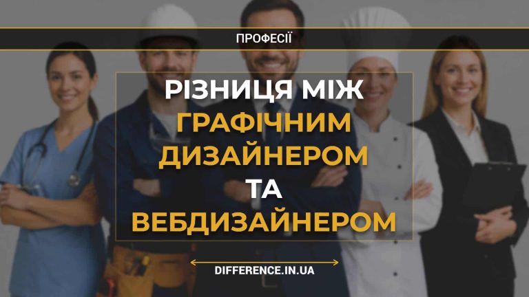 Різниця між графічним дизайнером та вебдизайнером