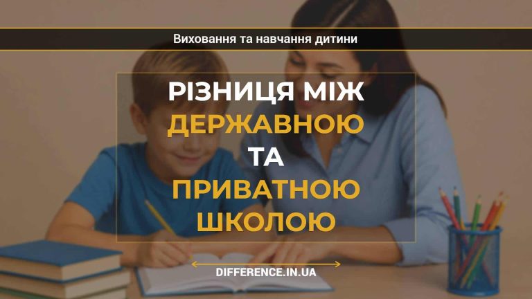 Різниця між державною та приватною школою