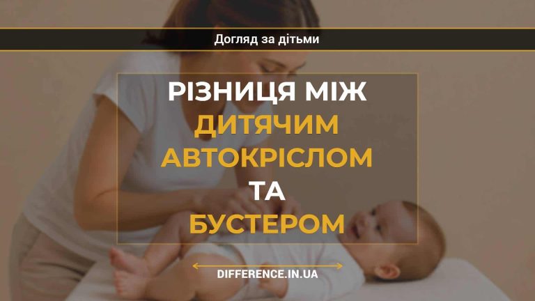Різниця між дитячим автокріслом та бустером