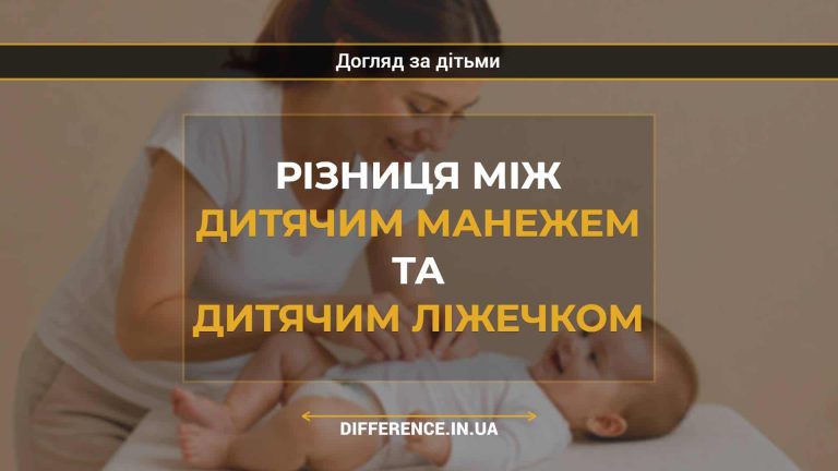Різниця між дитячим манежем та дитячим ліжечком