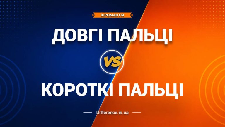 Різниця між довгими пальцями та короткими пальцями в хіромантії