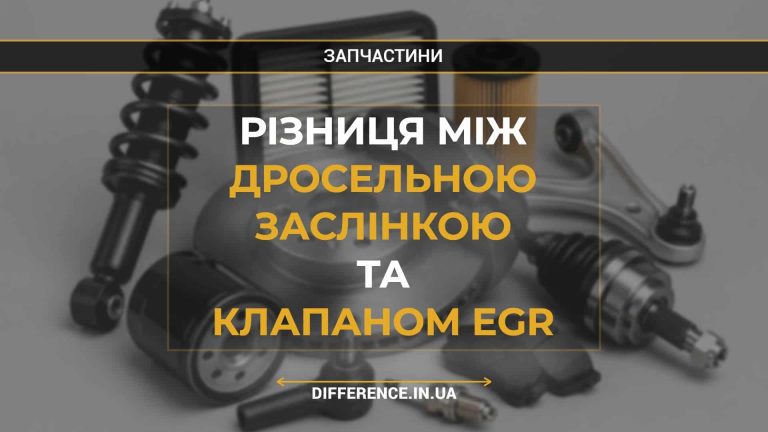 Різниця між дросельною заслінкою та клапаном EGR