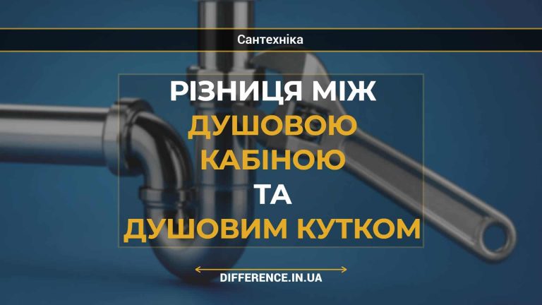 Різниця між душовою кабіною та душовим кутком