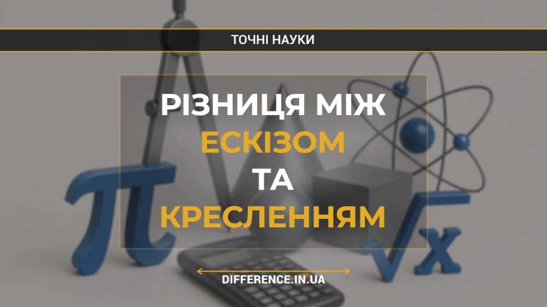 Різниця між ескізом та кресленням
