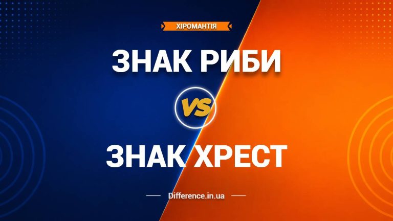 Різниця між знаком Риби та знаком Хреста на долоні