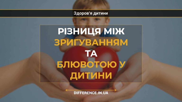 Різниця між зригуванням та блювотою у дитини