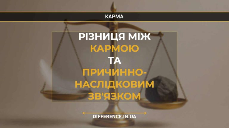 Різниця між кармою та причинно- наслідковим зв'язком