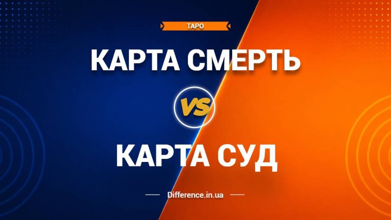 Різниця між картою Смерть та картою Суд у таро