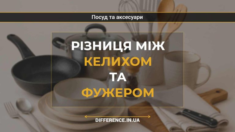 Різниця між келихом та фужером