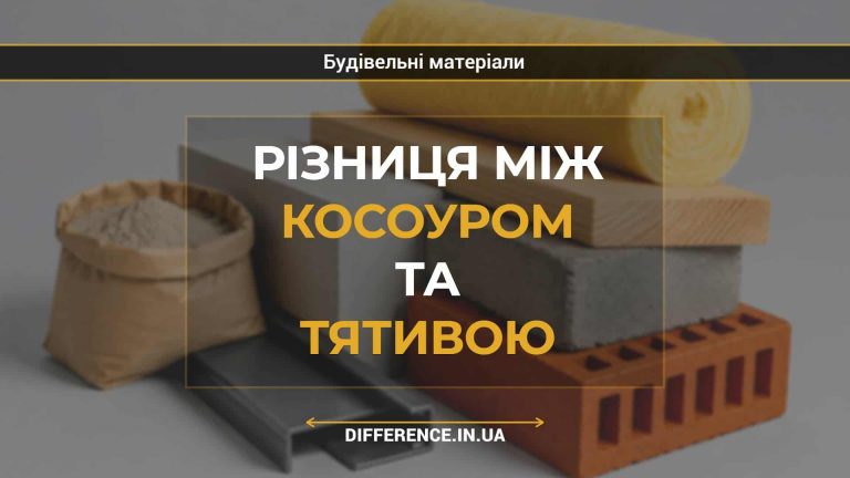 Різниця між косоуром та тятивою