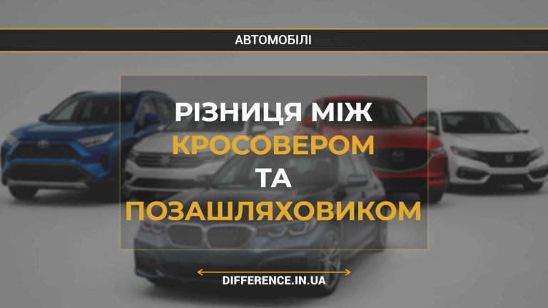 Різниця між кросовером та позашляховиком