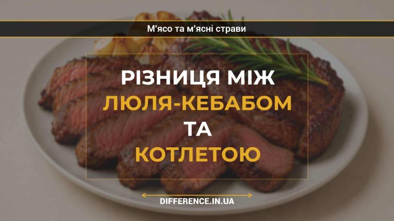 Різниця між люля-кебабом та котлетою