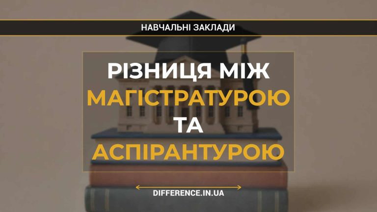 Різниця між магістратурою та аспірантурою