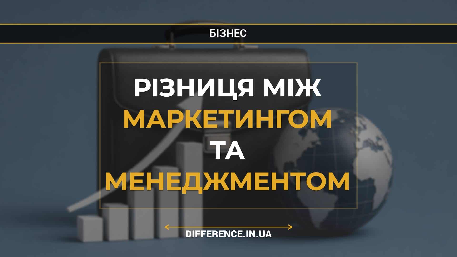 Різниця між маркетингом та менеджментом