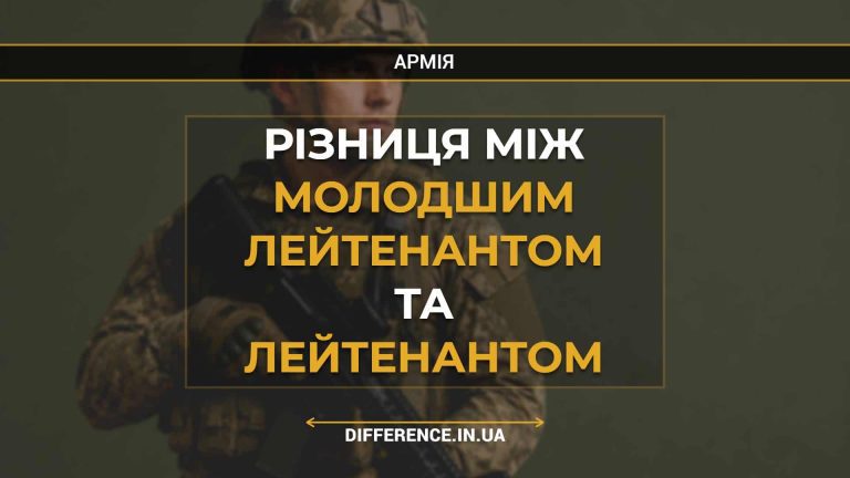 Різниця між молодшим лейтенантом та лейтенантом