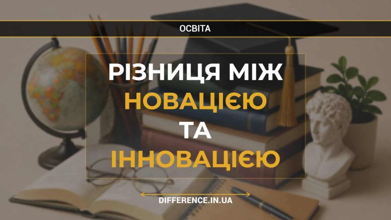 Різниця між новацією та інновацією