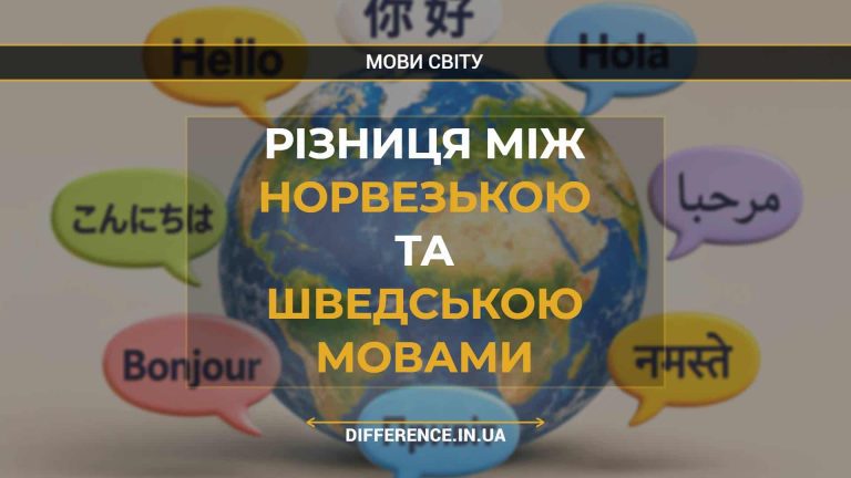 Різниця між норвезькою та шведською мовами