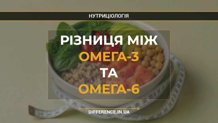 Різниця між омега-3 та омега-6