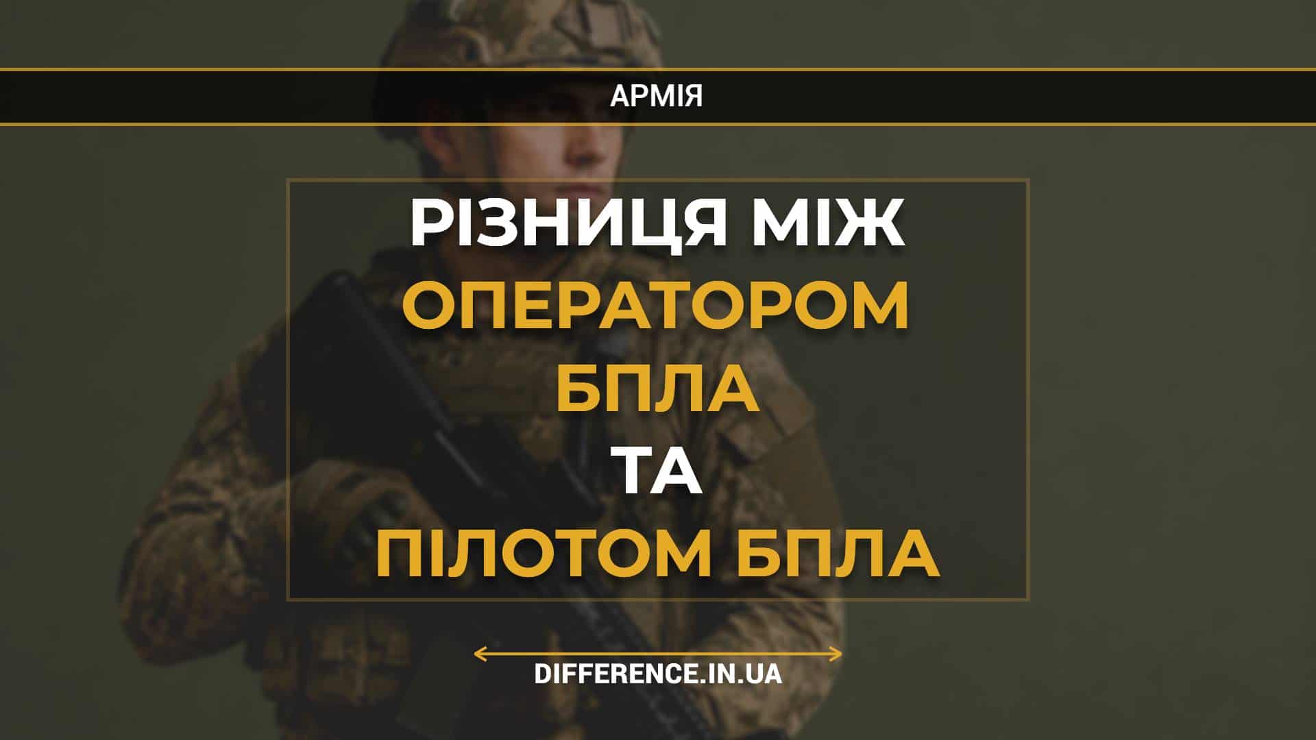 Різниця між оператором БПЛА та пілотом БПЛА