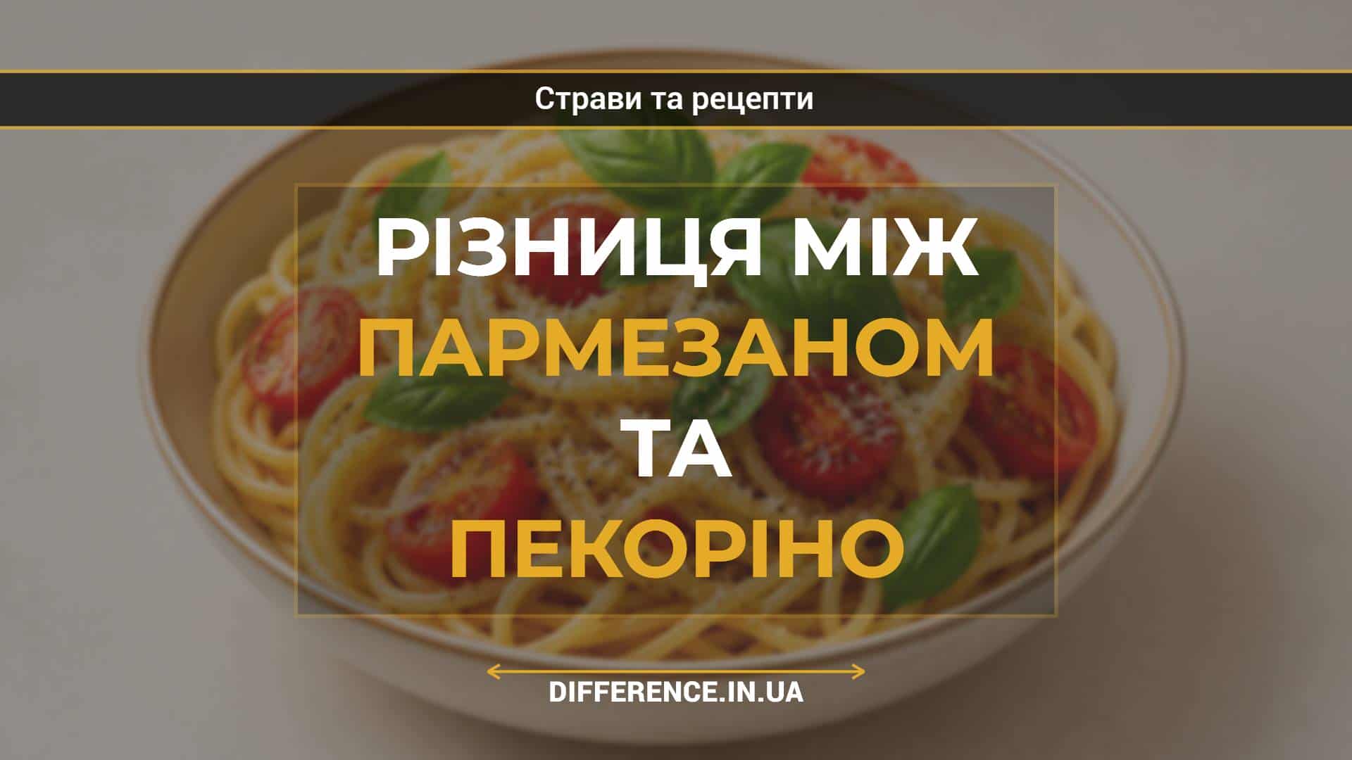 Різниця між пармезаном та пекоріно