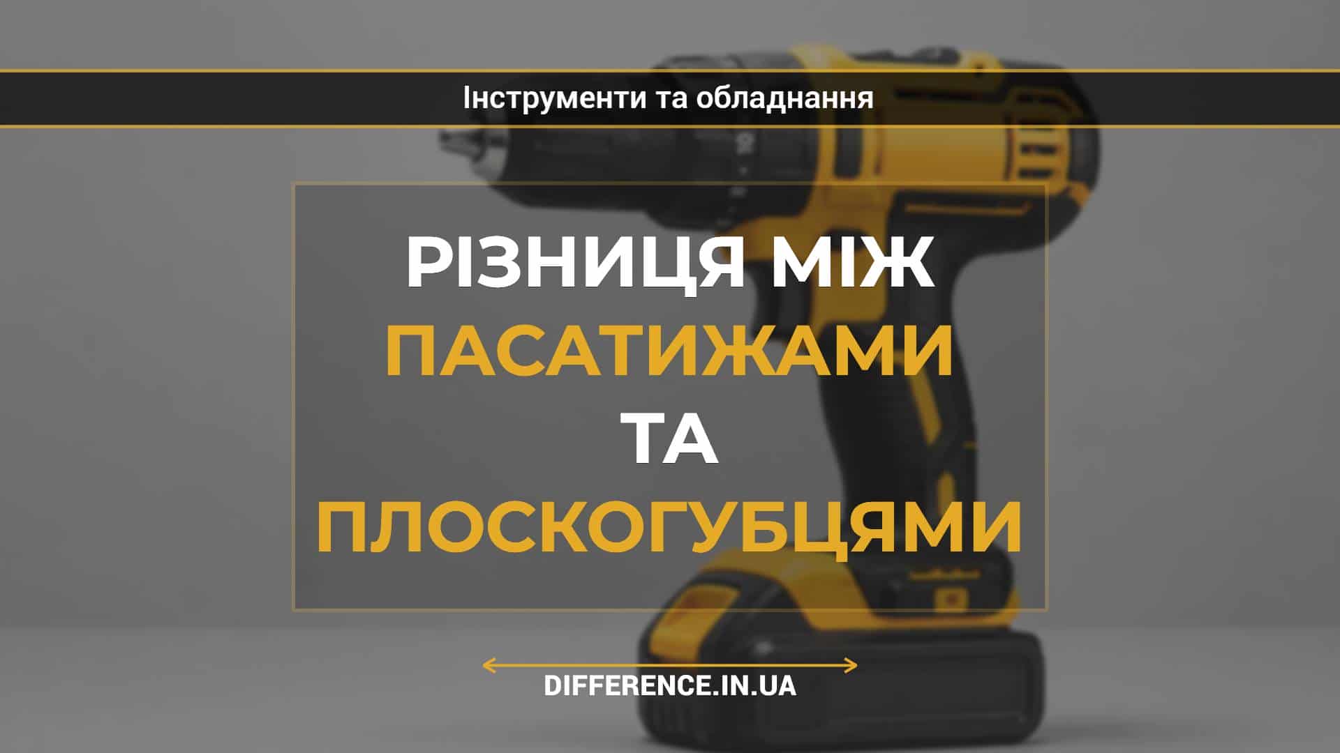 Різниця між пасатижами та плоскогубцями