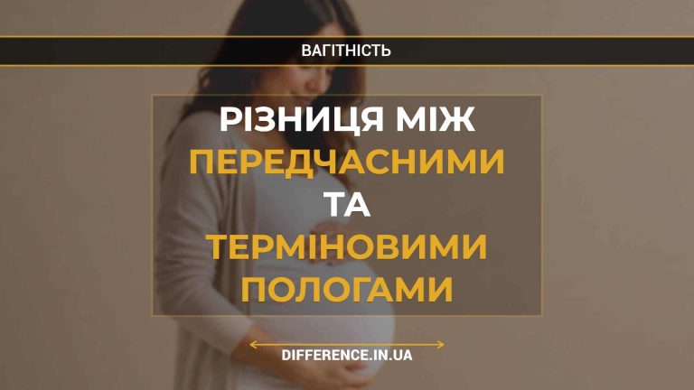 Різниця між передчасними та терміновими пологами