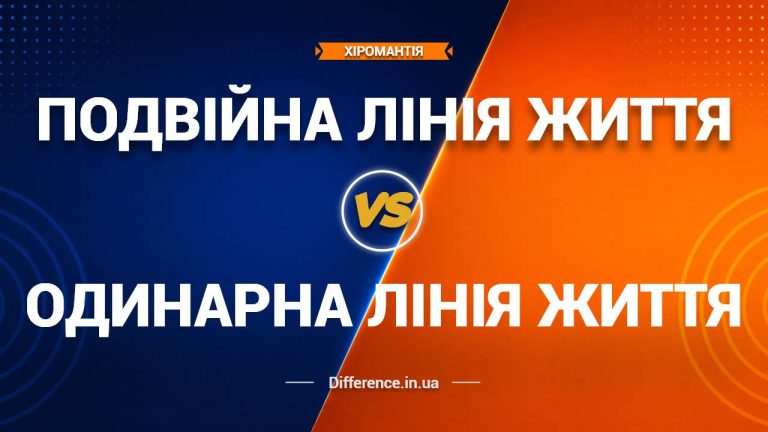 Різниця між подвійною лінією Життя та одинарною лінією Життя