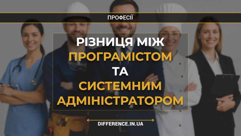 Різниця між програмістом та системним адміністратором