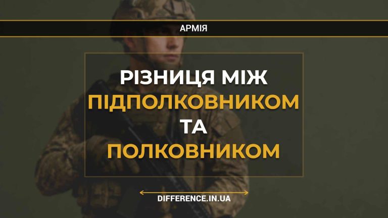 Різниця між підполковником та полковником