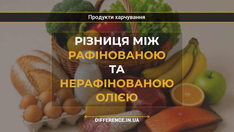 Різниця між рафінованою та нерафінованою олією