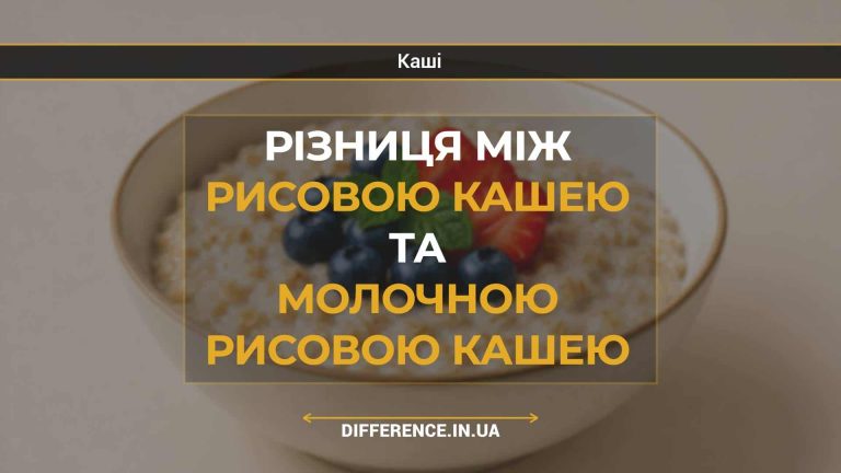 Різниця між рисовою кашею та молочною рисовою кашею