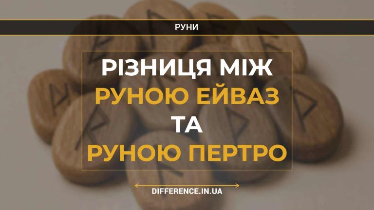 Різниця між руною Ейваз та руною Пертро