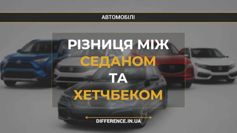Різниця між седаном та хетчбеком