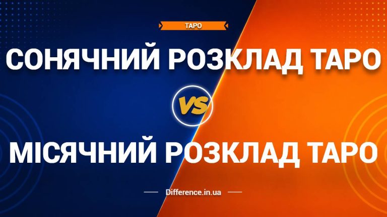 Різниця між сонячним та місячним розкладом таро