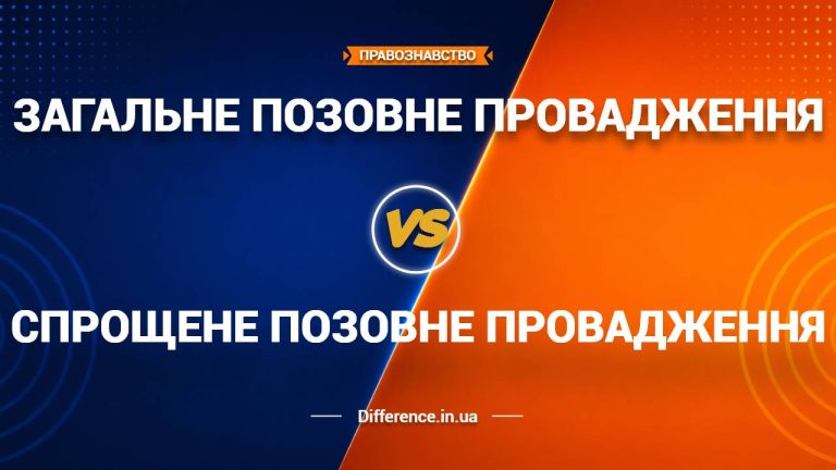 Різниця між спрощеним та загальним позовним провадженням (2)