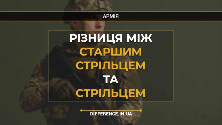 Різниця між старшим стрільцем та стрільцем