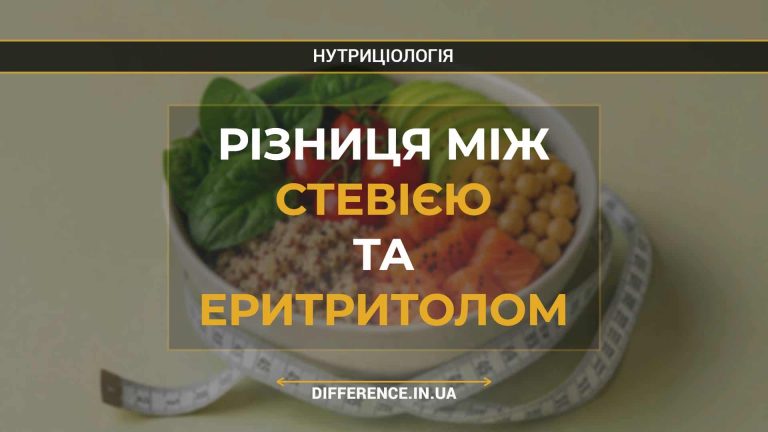 Різниця між стевією та еритритолом