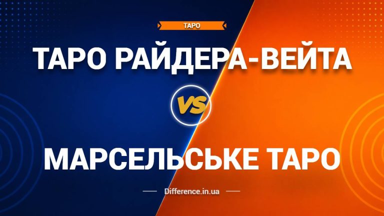 Різниця між таро Райдера-Вейта та Марсельським таро