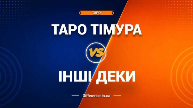 Різниця між таро Тімура та іншими українськими деками